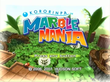 Kororinpa- Marble Mania screen shot title